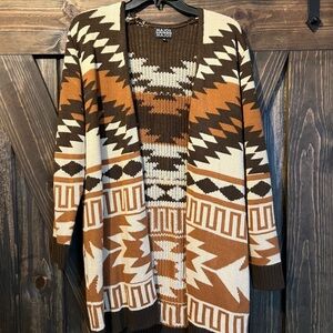 Brown Ribbed Sweater by Major Label Group